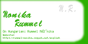 monika rummel business card